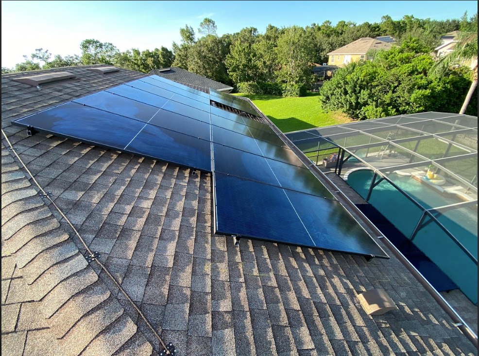 several solar panels