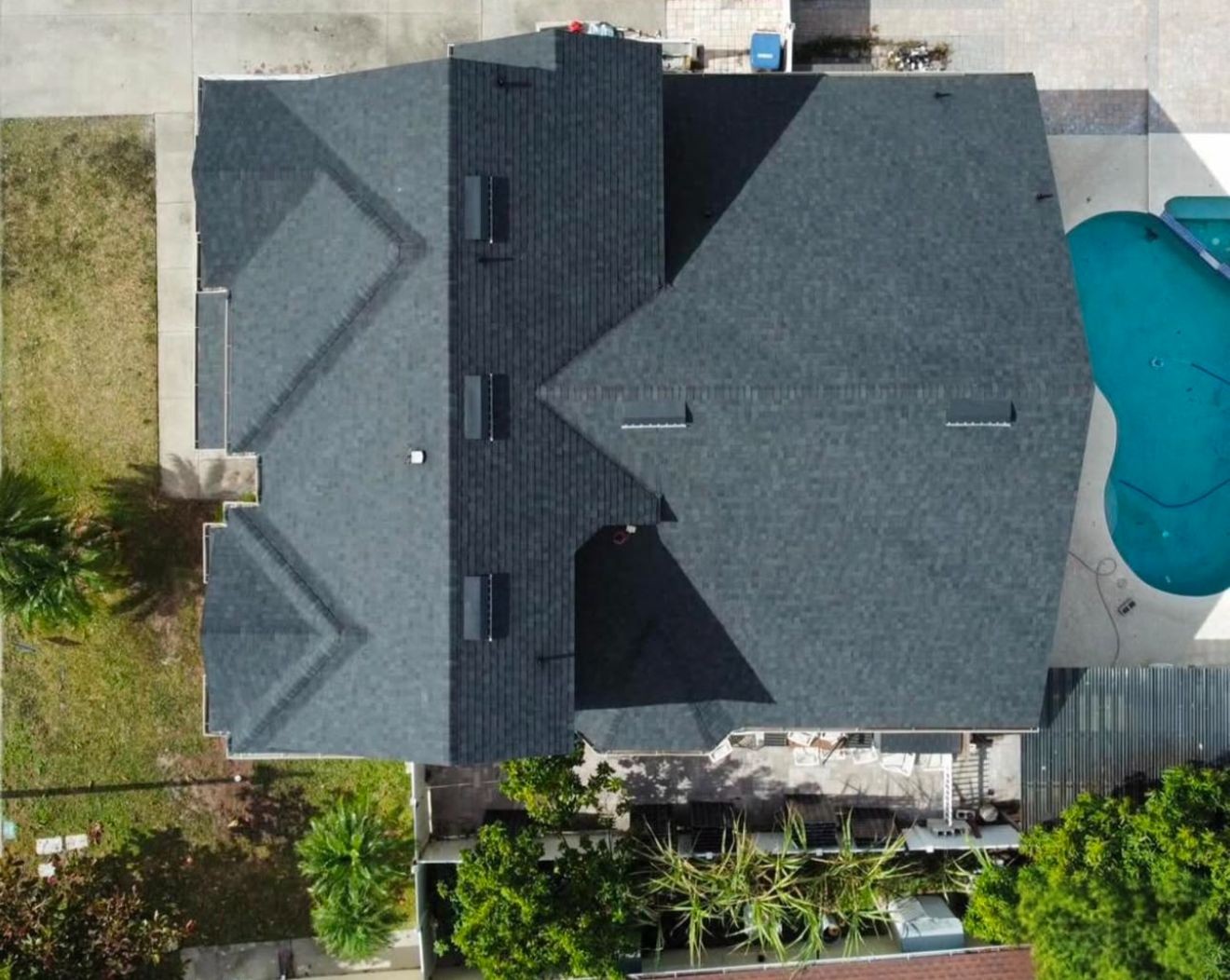 shingle roof top